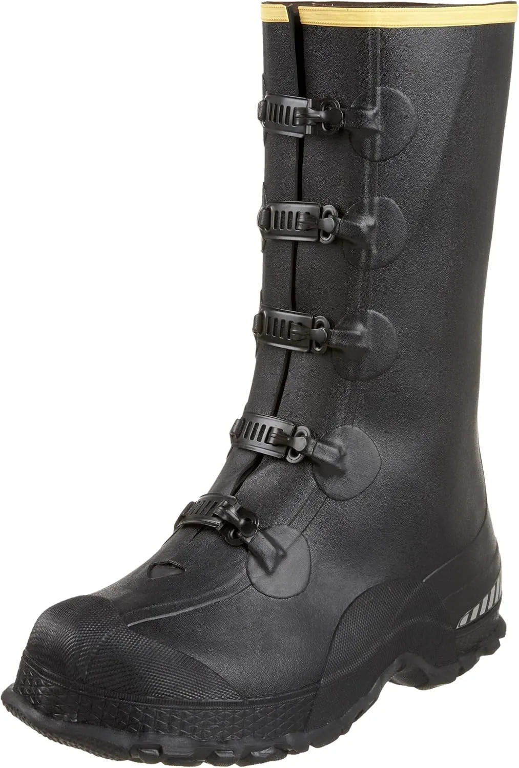 LaCrosse Men’s 14” ZXT Buckle Overshoe Work Boot Covers - Tear-Resistant Rubber, with Deep Heel Fit, Non-Corrosive Metal Buckles, & Hex-Tread Outsoles