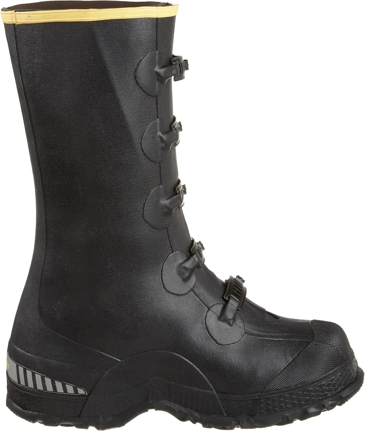 LaCrosse Men’s 14” ZXT Buckle Overshoe Work Boot Covers - Tear-Resistant Rubber, with Deep Heel Fit, Non-Corrosive Metal Buckles, & Hex-Tread Outsoles