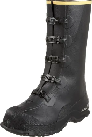 LaCrosse Men’s 14” ZXT Buckle Overshoe Work Boot Covers - Tear-Resistant Rubber, with Deep Heel Fit, Non-Corrosive Metal Buckles, & Hex-Tread Outsoles