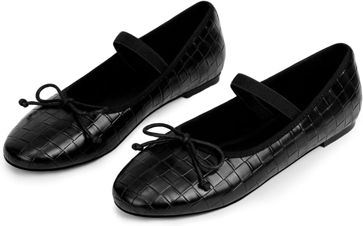 Leopard Mesh Ballet Flats for Women Round Toe Buckle Flats Slip on Mesh Mary Jane Flats Comfortable Ballerina Shoes Casual Office Shoes