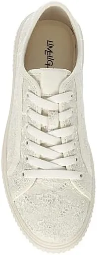 Limelight Lacy - Women's Casual Lace-Up White Lace Fashion Sneakers