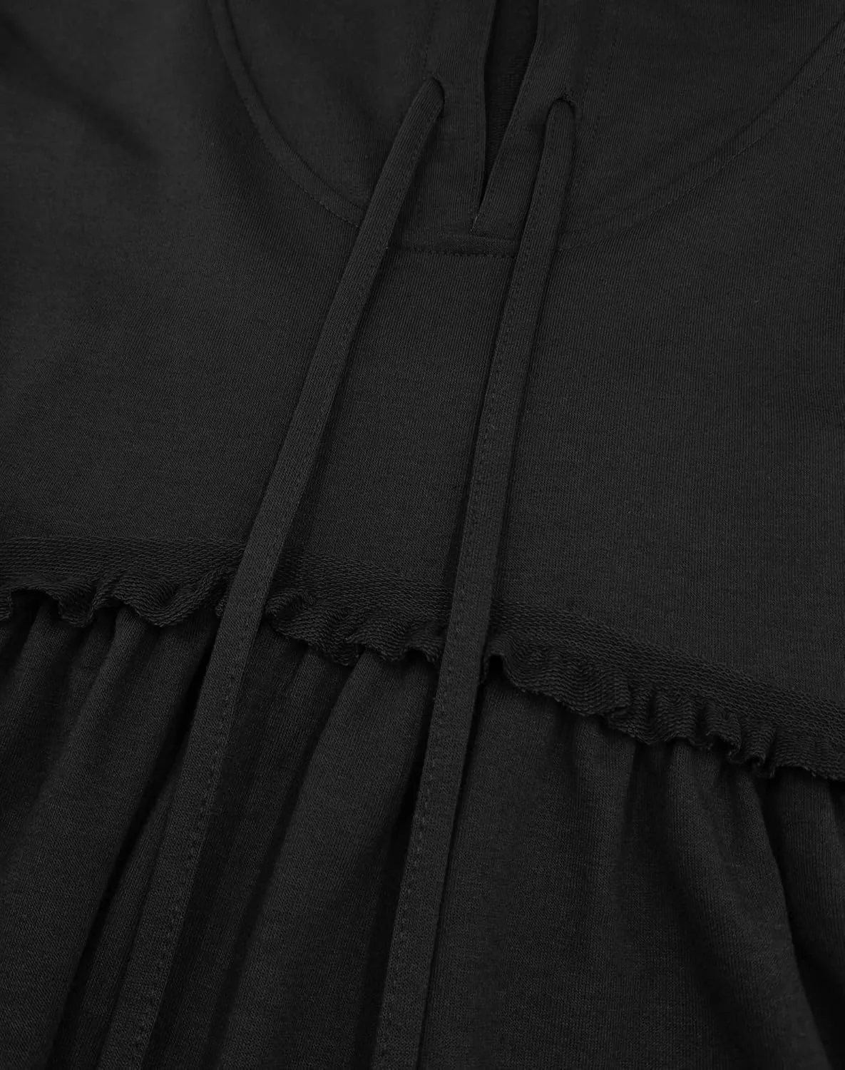 Limerose Womens Tunic Top Casual Long Sleeves Peplum Babydoll Ruffle Knit Hoodies Pullover