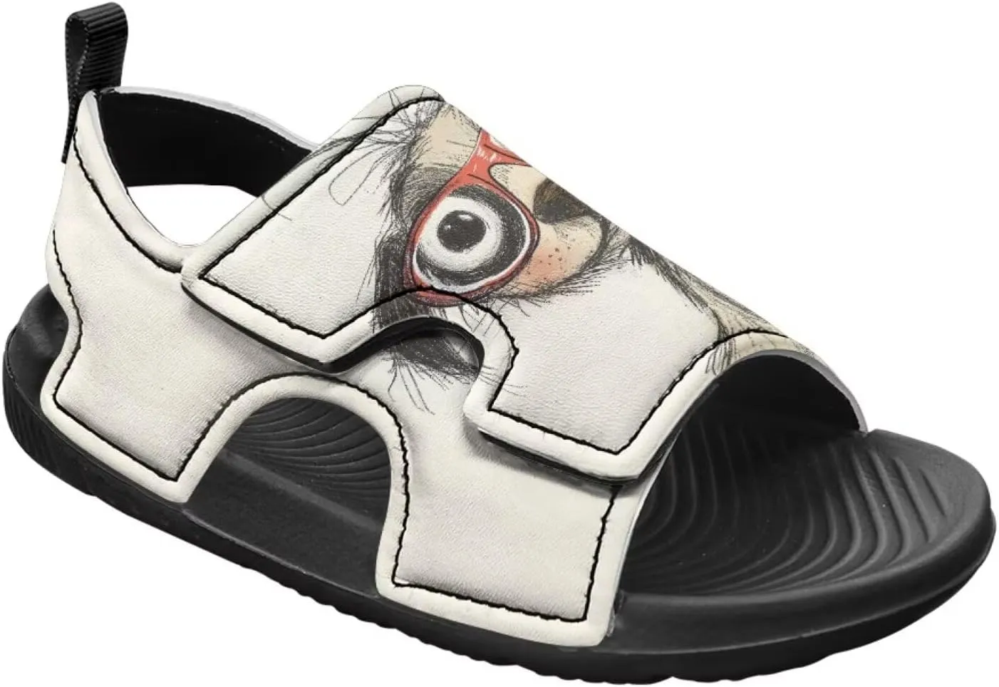 Little Kids Open Toe Summer Outtdoor Sport Sandals Art Cat and Puppy Water Shoes Lightweight Hiking Sandals