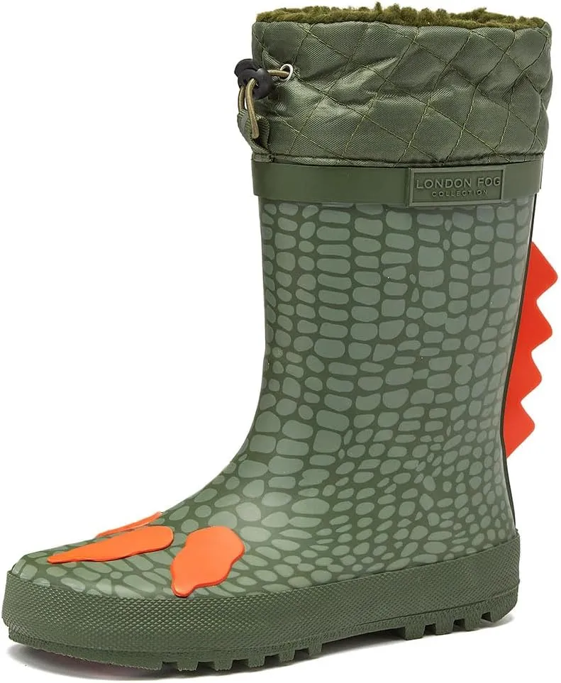 LONDON FOG Toby Boys Girls Snow Boots and Rain Boots - Insulated Winter Waterproof Boys Girls Snow Boots - Little Kid and Big Kid Sizes 11 to 7