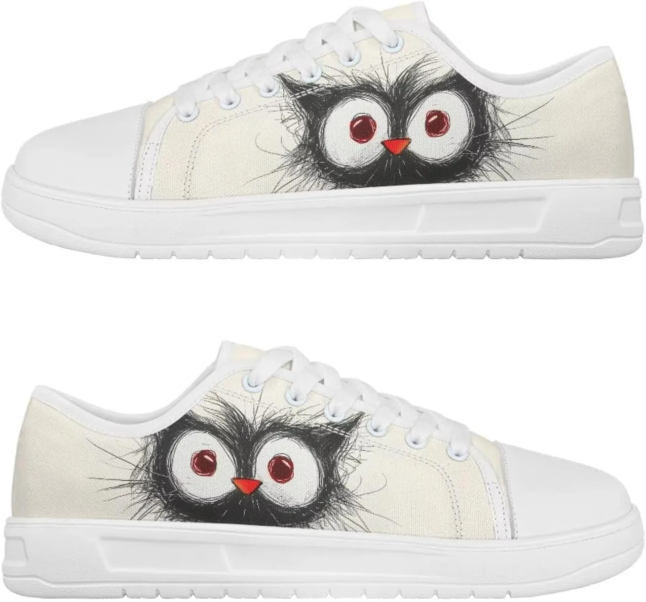 Low Tops Canvas Shoes for Women Girl Classic Lace Up Fashion Sneaker Street Casual Canvas Shoes No Laces 5.5-13.5