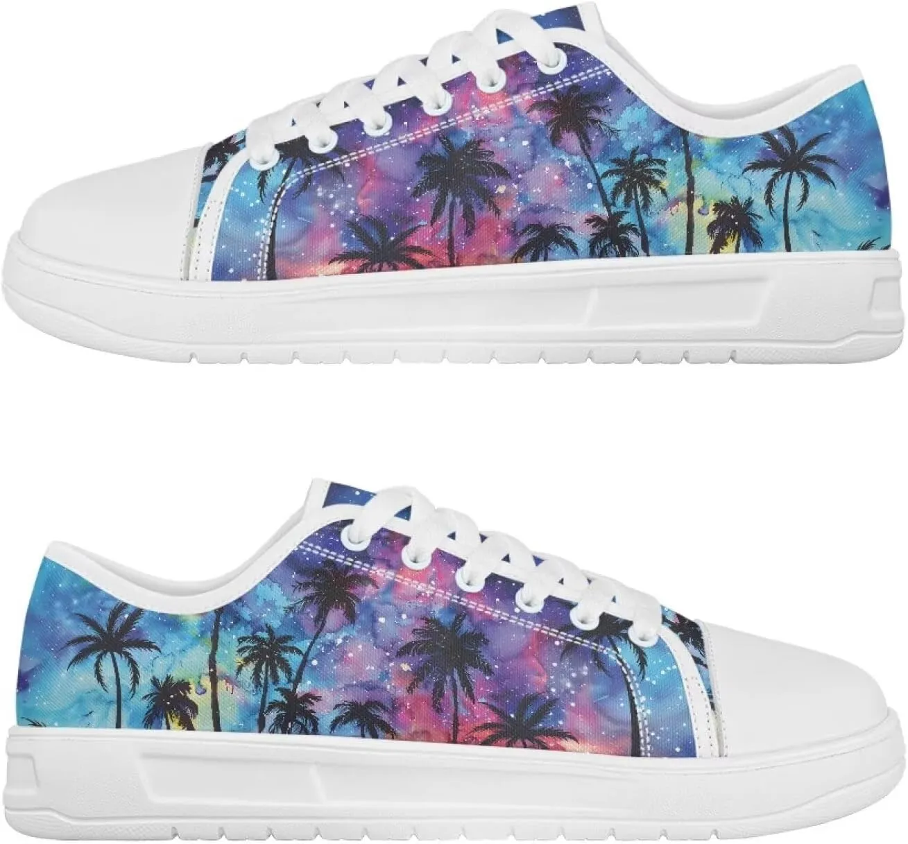 Low Tops Canvas Shoes for Women Girl Classic Lace Up Fashion Sneaker Street Casual Canvas Shoes No Laces 5.5-13.5