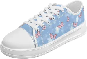Low Tops Canvas Shoes for Women Girl Classic Lace Up Fashion Sneaker Street Casual Canvas Shoes No Laces 5.5-13.5