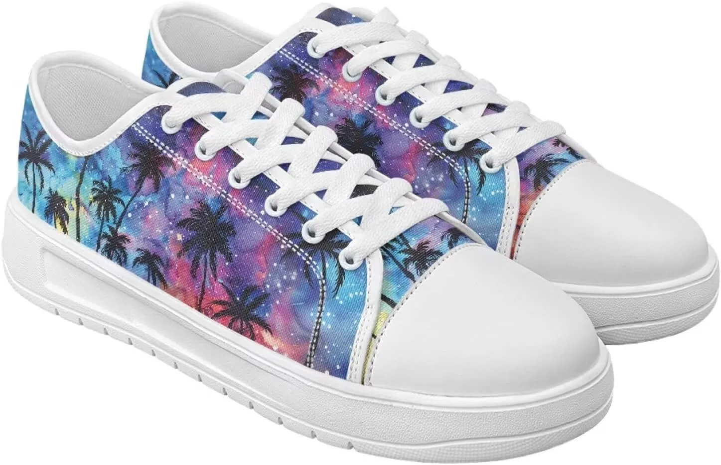 Low Tops Canvas Shoes for Women Girl Classic Lace Up Fashion Sneaker Street Casual Canvas Shoes No Laces 5.5-13.5