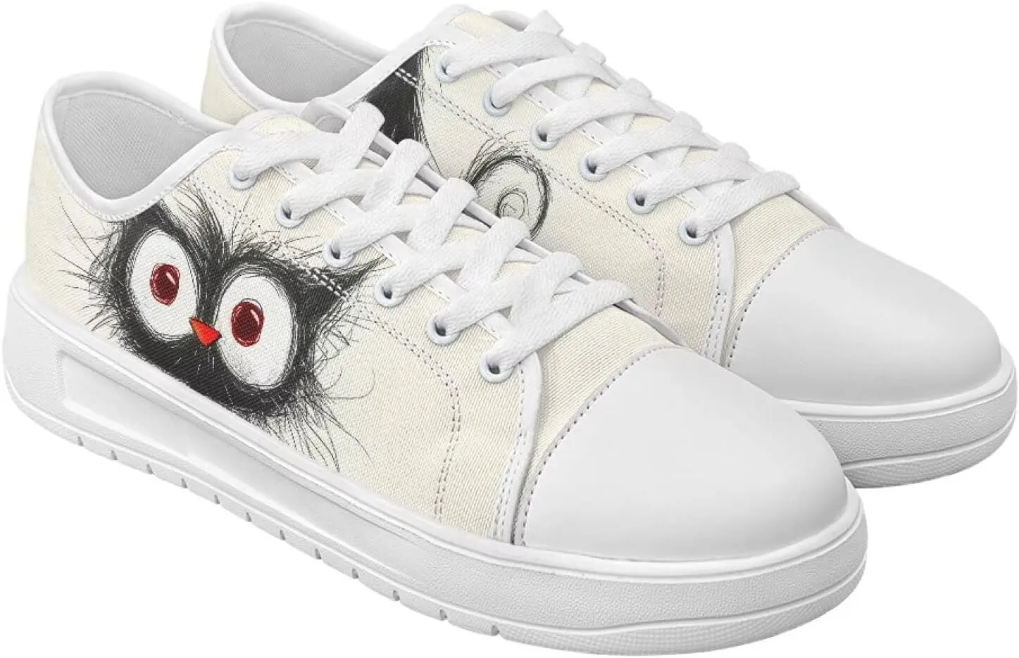 Low Tops Canvas Shoes for Women Girl Classic Lace Up Fashion Sneaker Street Casual Canvas Shoes No Laces 5.5-13.5