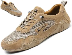 Lymphvity Classic ltalian Handmade Suede Sneakers for Womens,Outdoor Non Slip Low Top Breathable Chukka Boots Sports Beck Walking Casual Shoes
