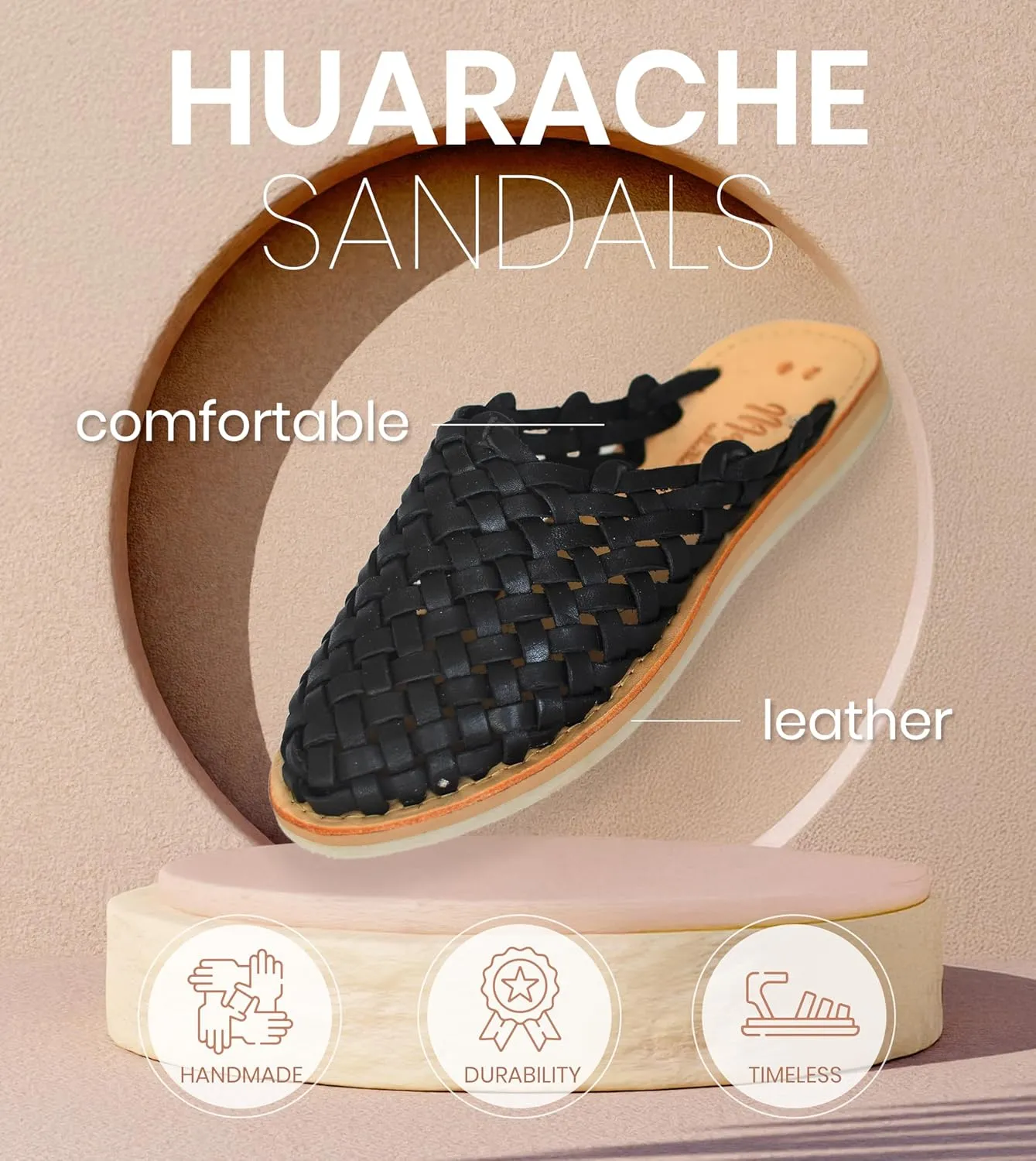 Macarena Collection Womens Shoes Leather Sandals for Women | Huarache Handmade Mexican Sandals | Comfortable & Stylish Womens Sandals Panal