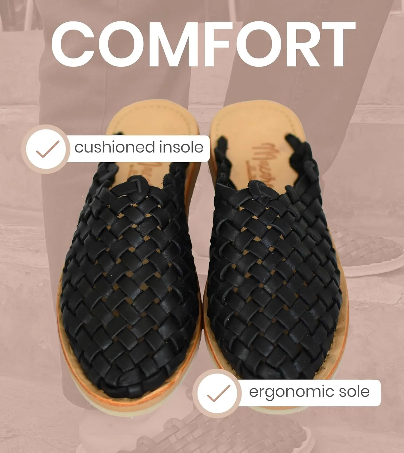 Macarena Collection Womens Shoes Leather Sandals for Women | Huarache Handmade Mexican Sandals | Comfortable & Stylish Womens Sandals Panal