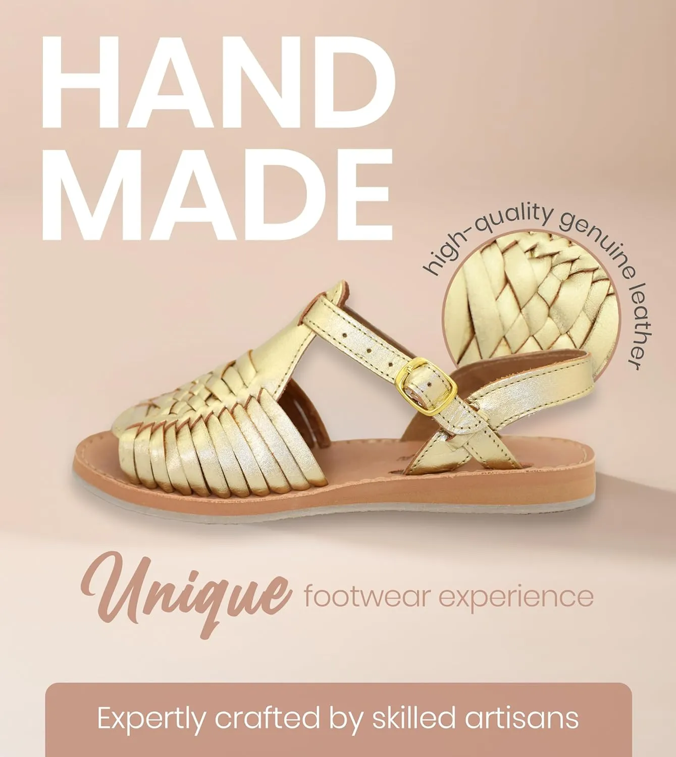 Macarena Collection Womens Shoes Leather Sandals for Women | Huarache Handmade Mexican Sandals Women | Comfortable & Stylish Womens Sandals 3044