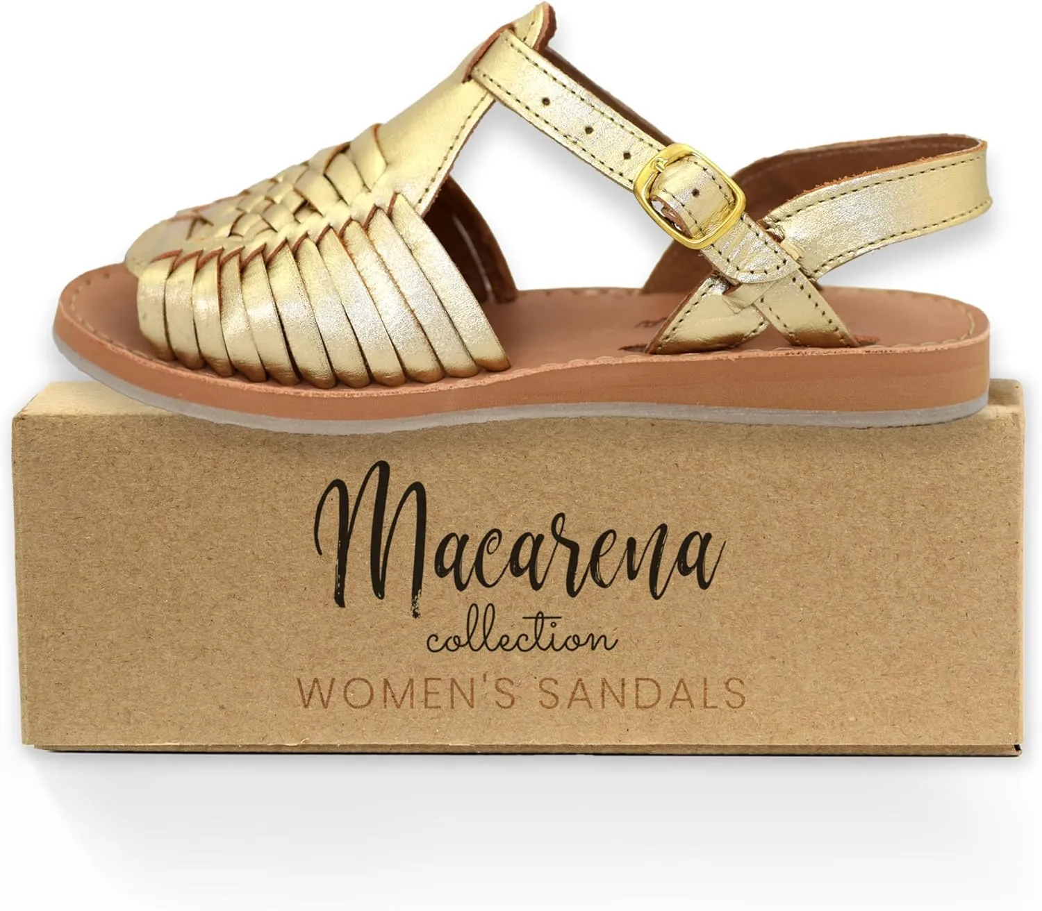 Macarena Collection Womens Shoes Leather Sandals for Women | Huarache Handmade Mexican Sandals Women | Comfortable & Stylish Womens Sandals 3044