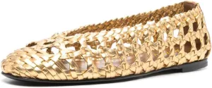 Maiyang Women Round Toe Cutout Braided Ballet Flats Slip on Solid Color Flat Sandals Fashion Office Casual Shoes Size 4-16 US