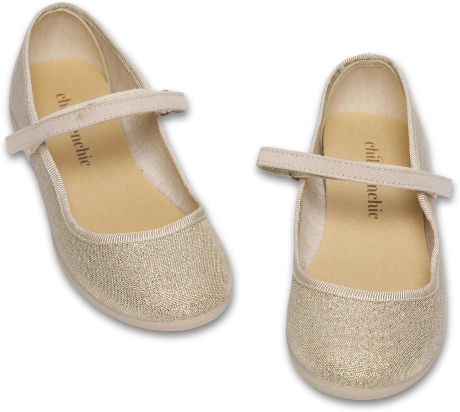 Mary Jane Shoes for Girls – Classic & Comfortable Dress Shoes for Toddlers & Kids – Perfect Flats for School, Play, and Special Occasions (Shimmer)