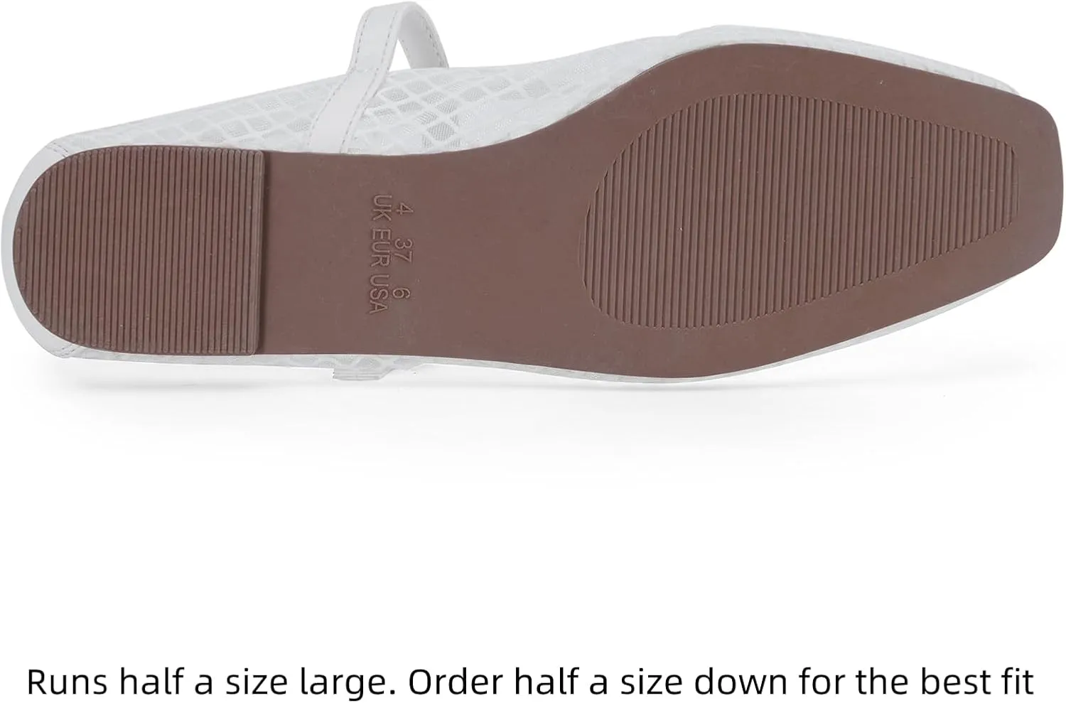 mazeskin Womens Mesh Memory Foam Ballet Flats Square Toe Shoes Ladies Comfortable Buckle Strap Ballerina Shoes with Rhinestone