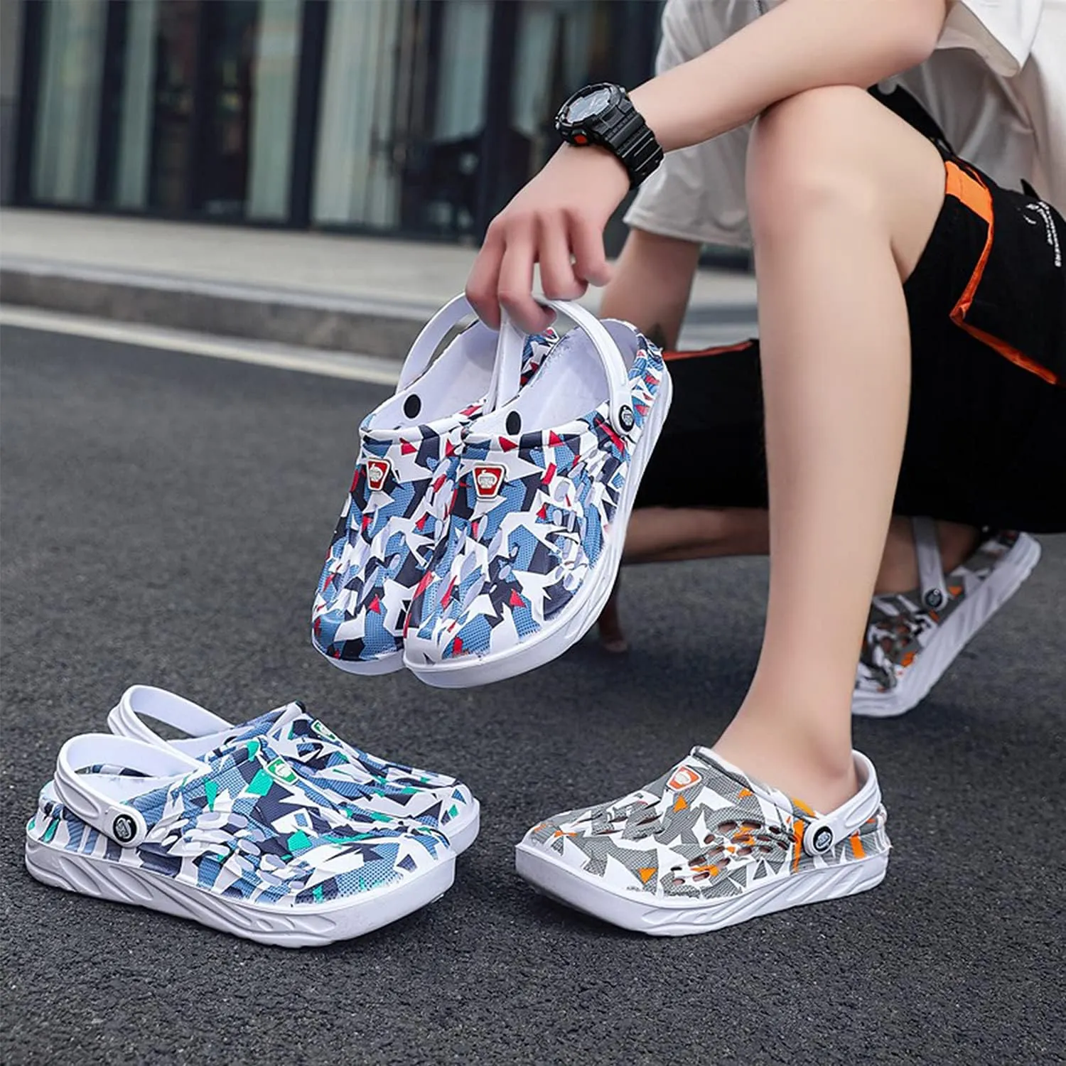 Meidiastra Unisex-Adult Clogs Sandals Summer Breathable Garden Shoes Indoor Outdoor Slippers Mules Footwear