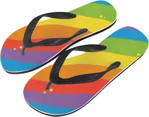 Men American Flag Flip Flop Sandal, Daisy Classic Thongs Sandals for Beach Men's Comfortable Flip Flops Sandals