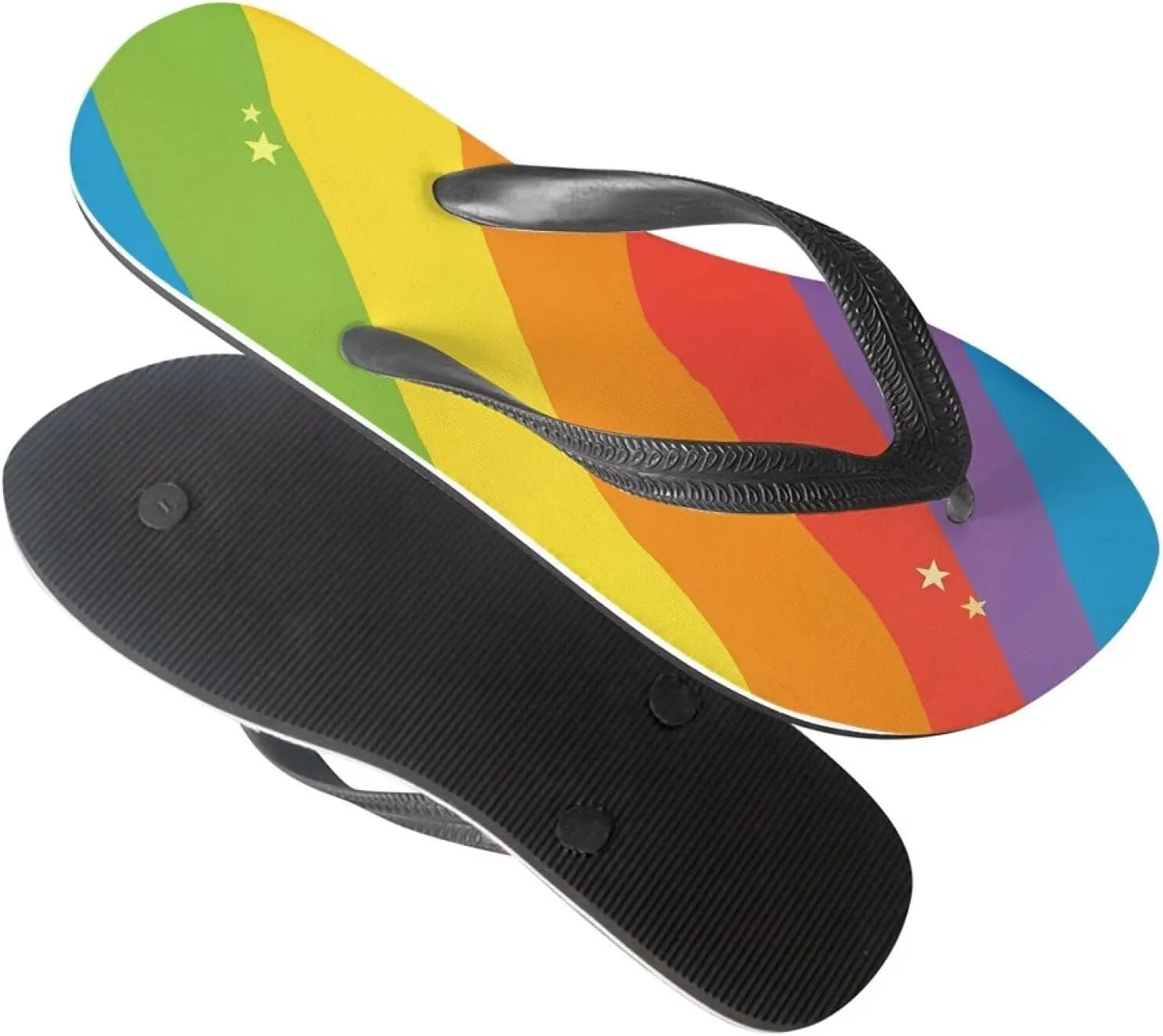 Men American Flag Flip Flop Sandal, Daisy Classic Thongs Sandals for Beach Men's Comfortable Flip Flops Sandals