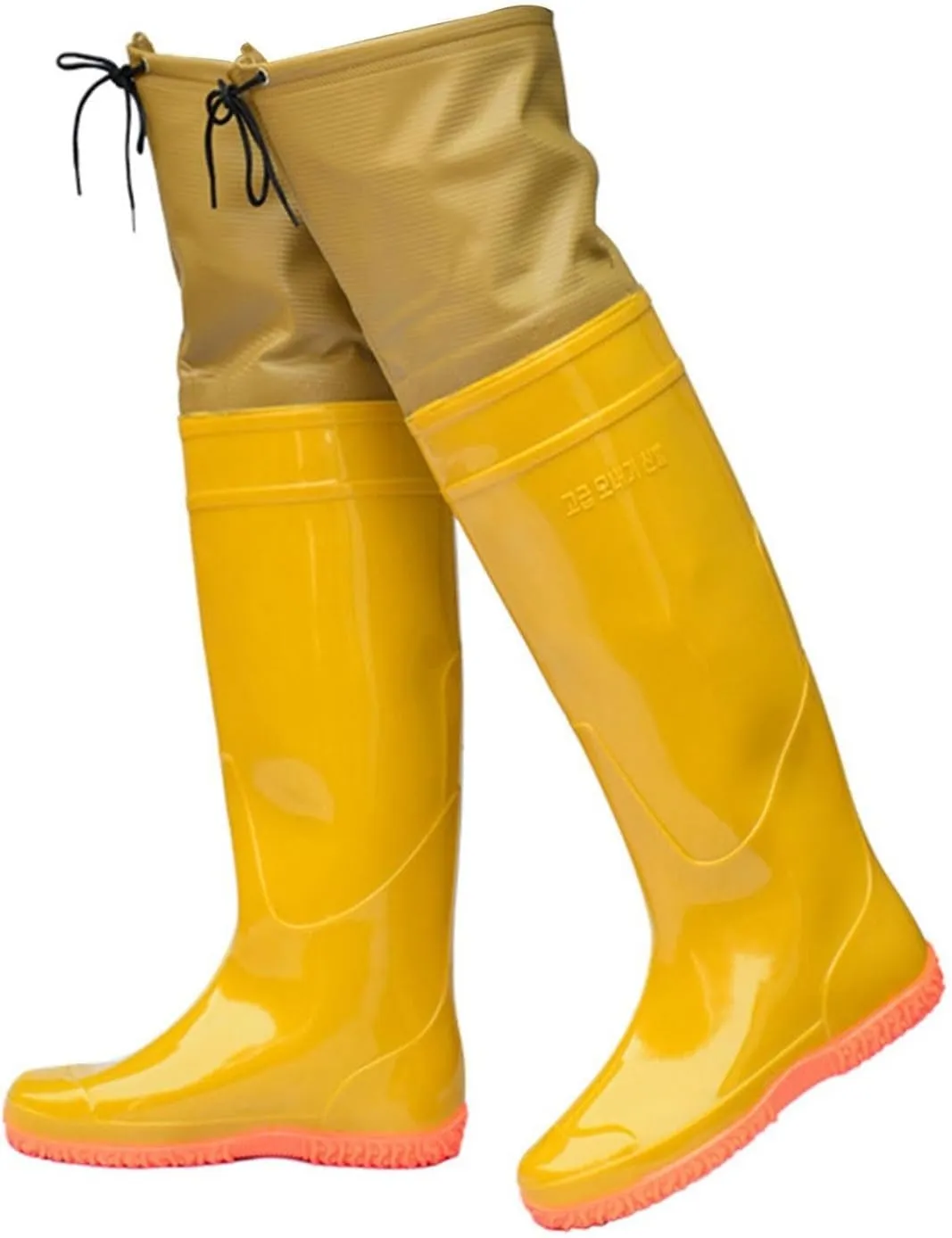 Men Women Hip Waders Boots for Fishing Hunting Lightweight PVC Waterproof Hip Boots Outdoor Rain Boots Knee High 60cm