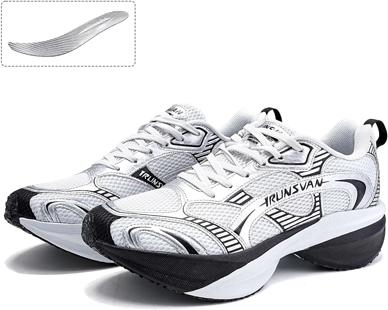 Men's and Women's Carbon Plate Running Shoes – Lightweight Cushioned Sneakers for Road Running, Jogging, Walking, Daily Fitness and Commuting