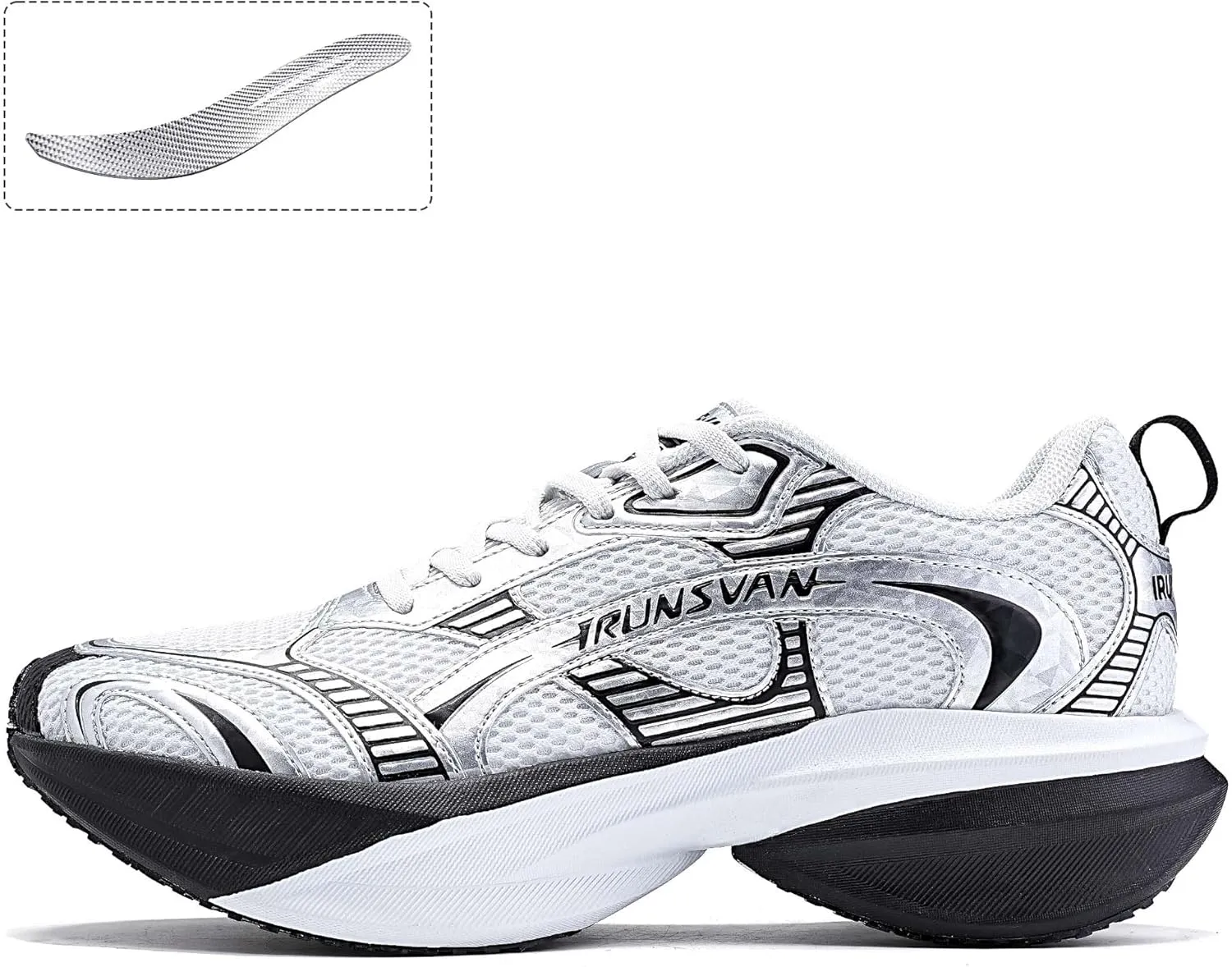 Men's and Women's Carbon Plate Running Shoes – Lightweight Cushioned Sneakers for Road Running, Jogging, Walking, Daily Fitness and Commuting