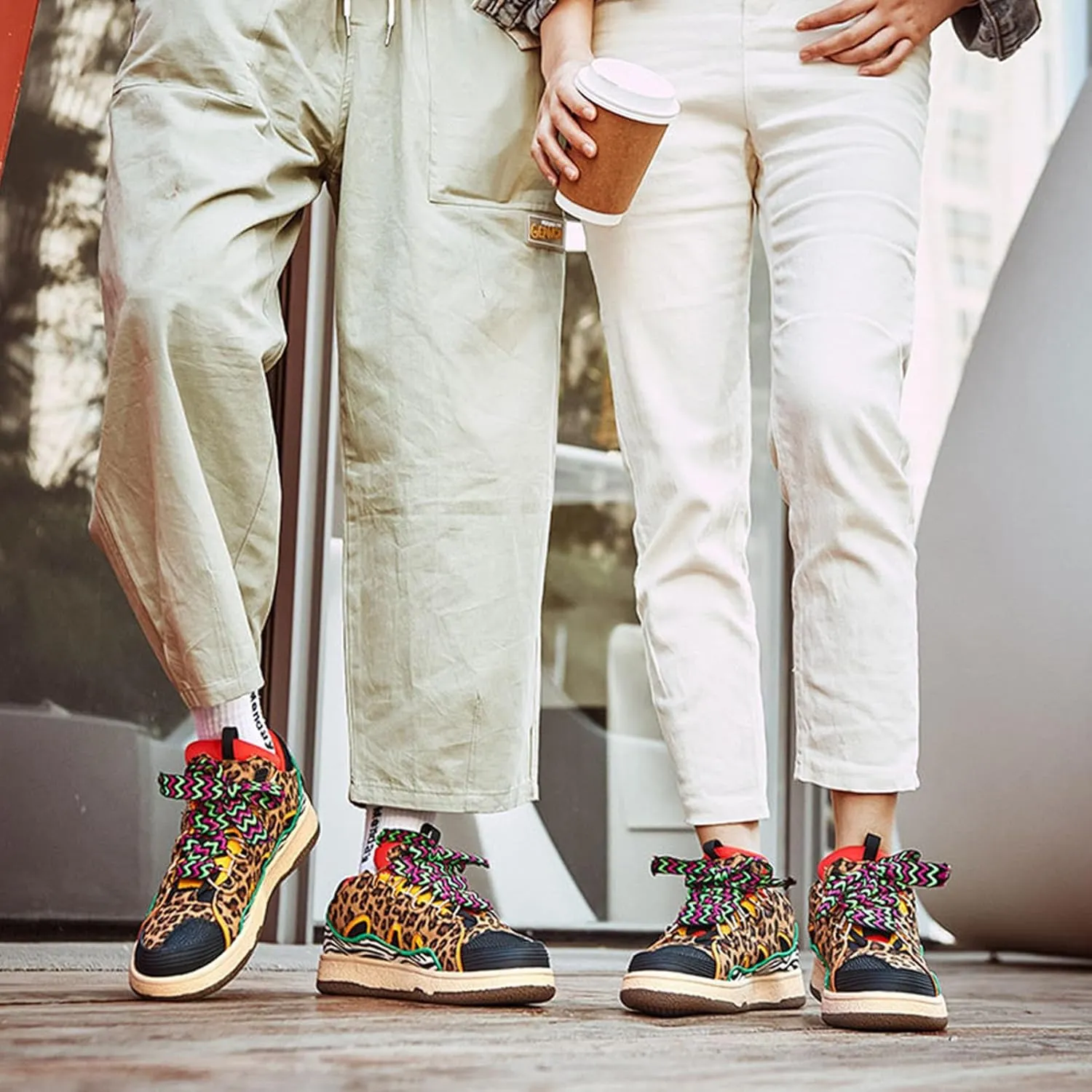 Men's and Women's Couple Trend Fashion Sneakers, Four Seasons Comfortable Wearable Slip-on Shoes, Street Style Shoes