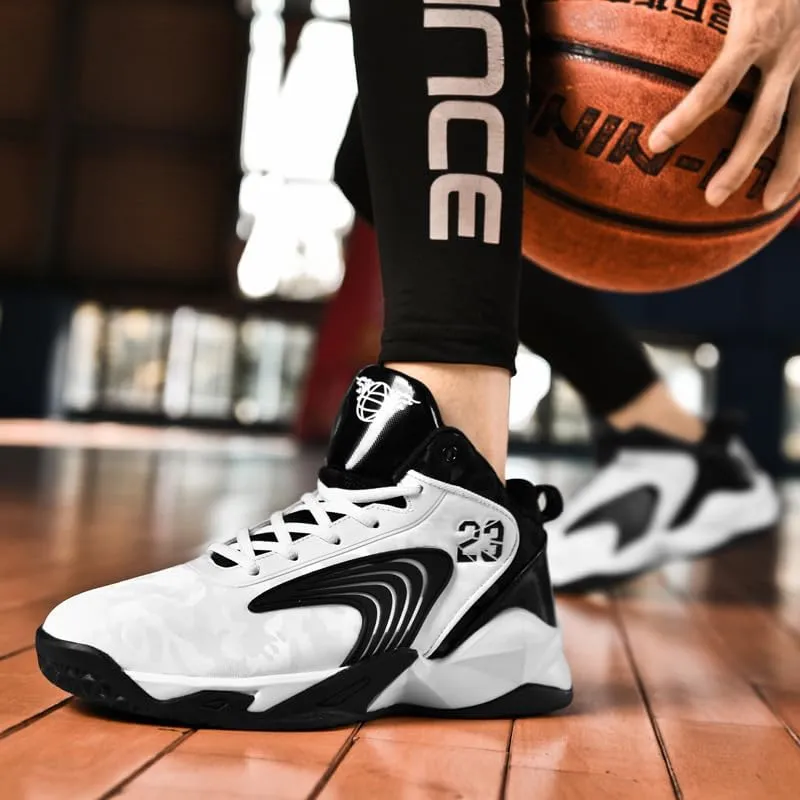 Men's Basketball Shoes,High Top Breathable Non Slip Fashion Sneakers for Men's Outdoor Activities, Sports, Fitness, and Casual Wear