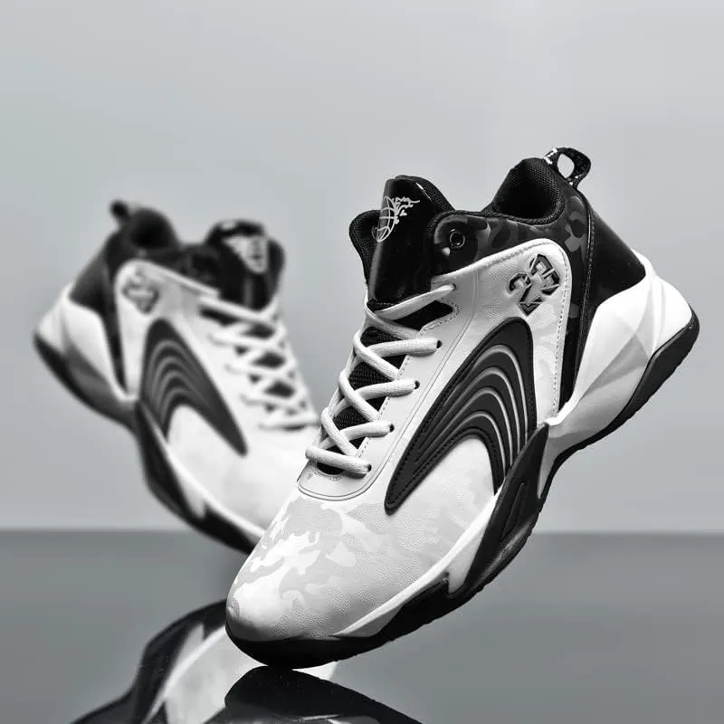 Men's Basketball Shoes,High Top Breathable Non Slip Fashion Sneakers for Men's Outdoor Activities, Sports, Fitness, and Casual Wear