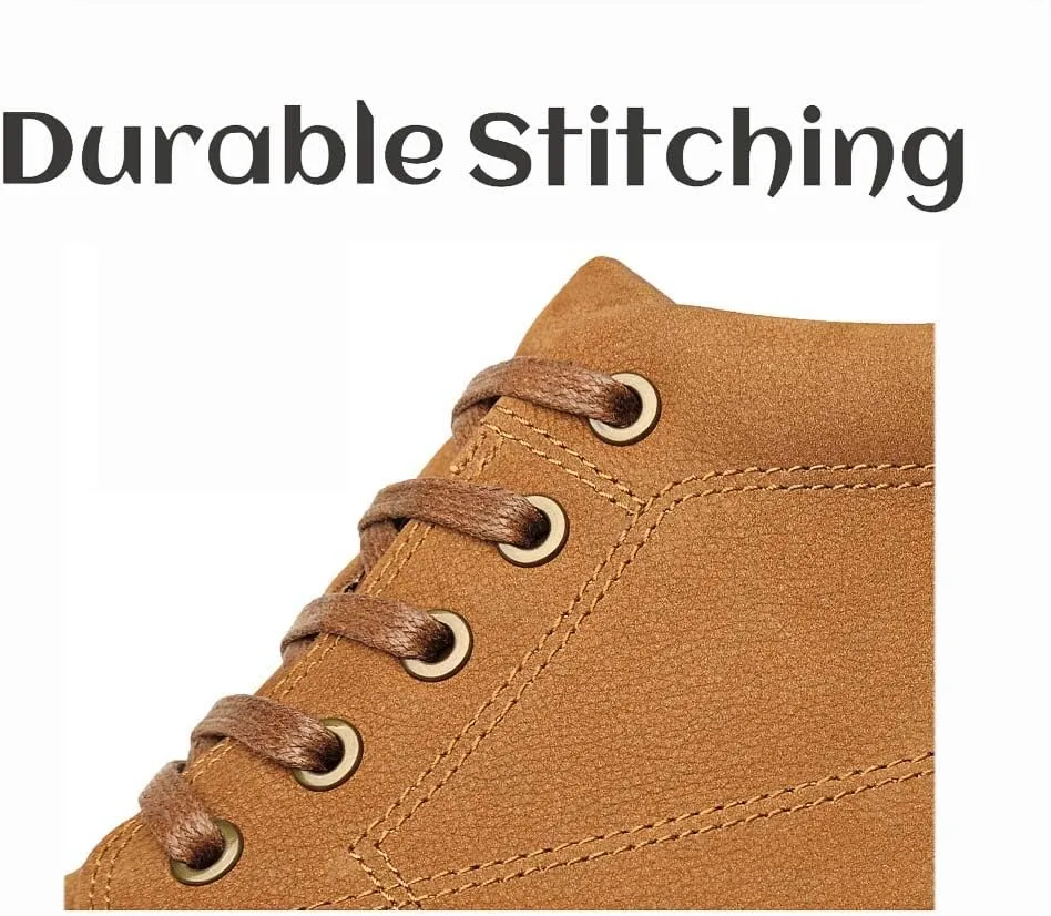 Men's Boots Winter Outdoor Hiking Shoes Fur Lined Booties Non-Slip Lightweight Winter Working Shoes