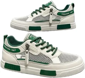 Men's Breathable Mesh Casual Sneakers - Lightweight Summer Shoes with Soft Rubber Sole, Comfortable for All Season
