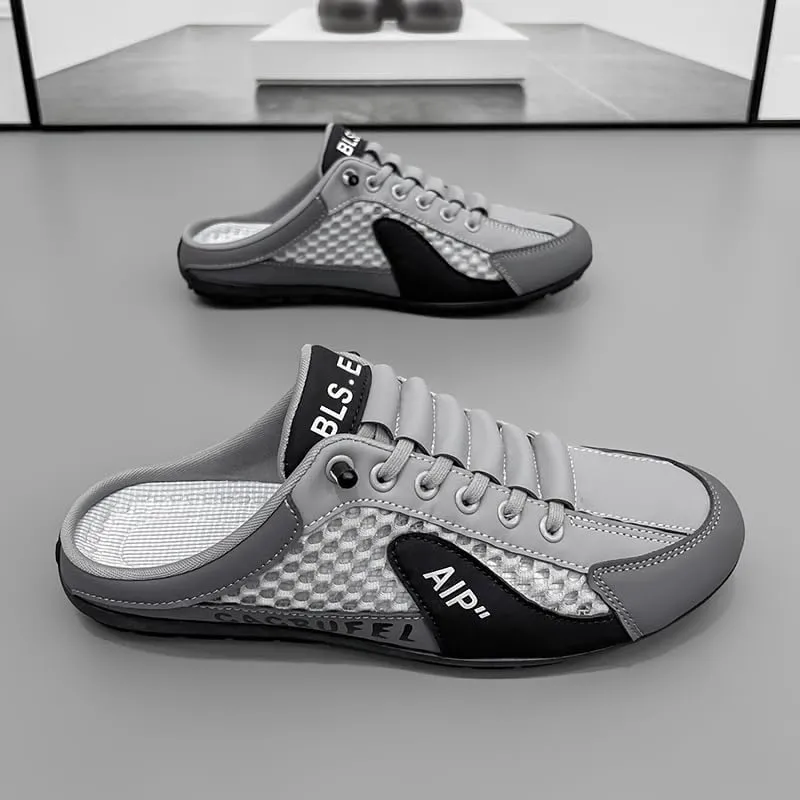 Men's Breathable Non-Slip Slip-On Shoes | Summer Color Block Casual Sneakers for Outdoor Walking, Camping & Everyday Adventures