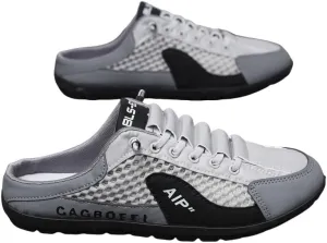 Men's Breathable Non-Slip Slip-On Shoes | Summer Color Block Casual Sneakers for Outdoor Walking, Camping & Everyday Adventures