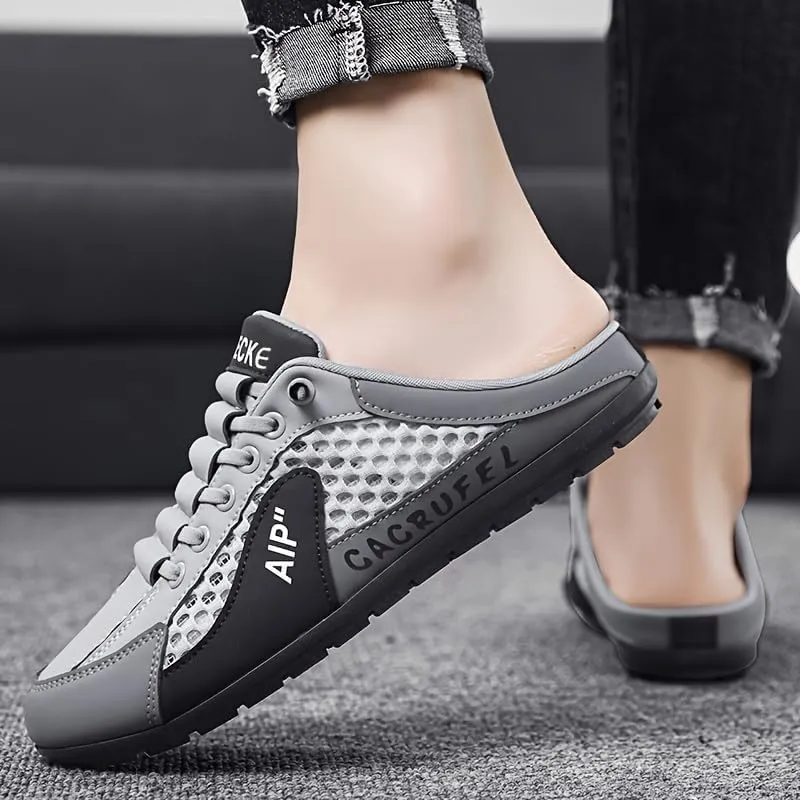 Men's Breathable Non-Slip Slip-On Shoes | Summer Color Block Casual Sneakers for Outdoor Walking, Camping & Everyday Adventures