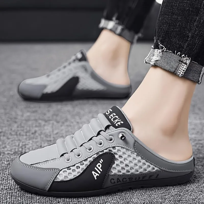 Men's Breathable Non-Slip Slip-On Shoes | Summer Color Block Casual Sneakers for Outdoor Walking, Camping & Everyday Adventures