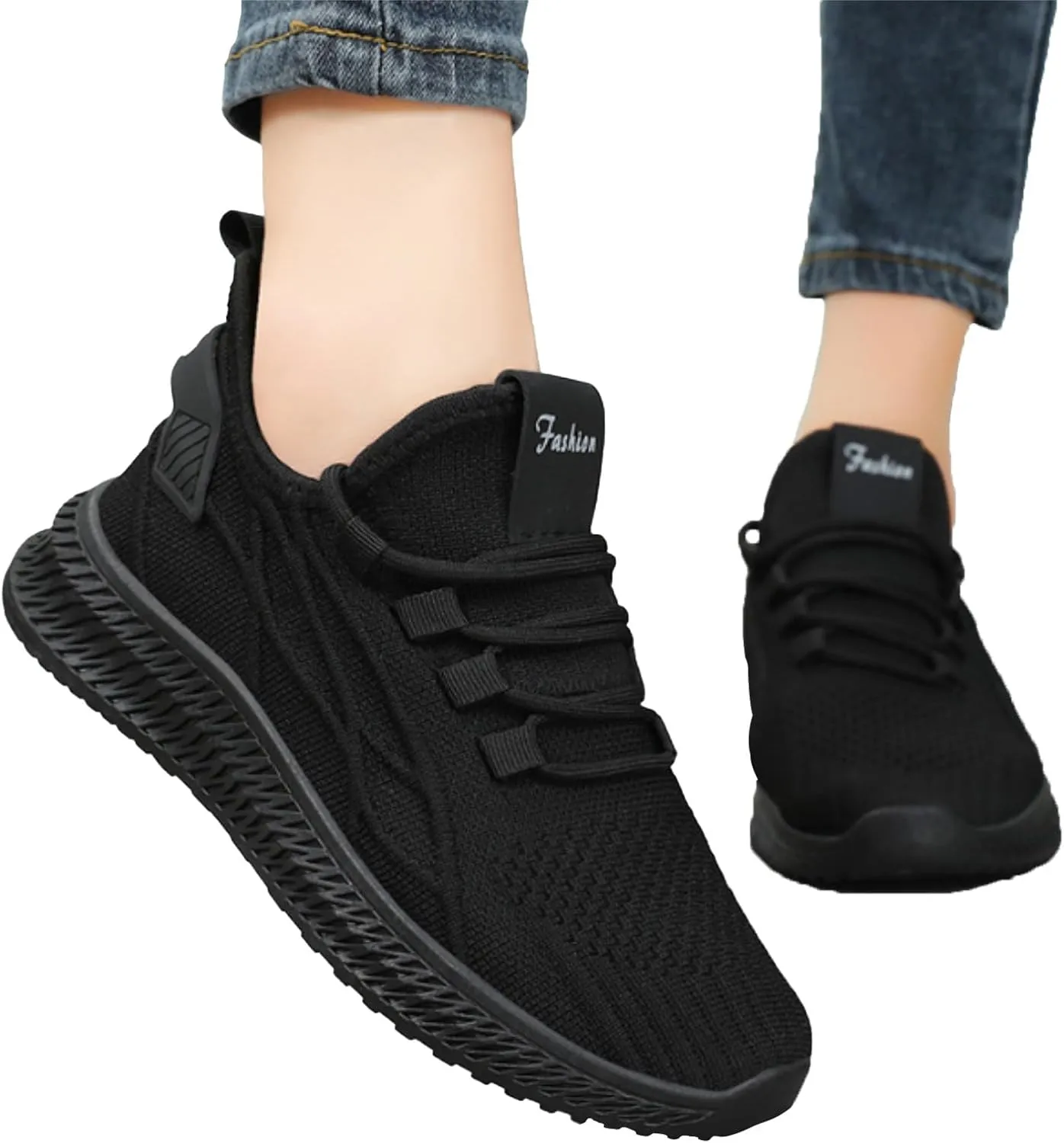Men's Casual Dress Oxfords Shoes Breathable Knit Womens Tennis Shoes Comfort Women's Casual Shoes Wedge Sneakers Platform Tennis Shoe Casual Loafers