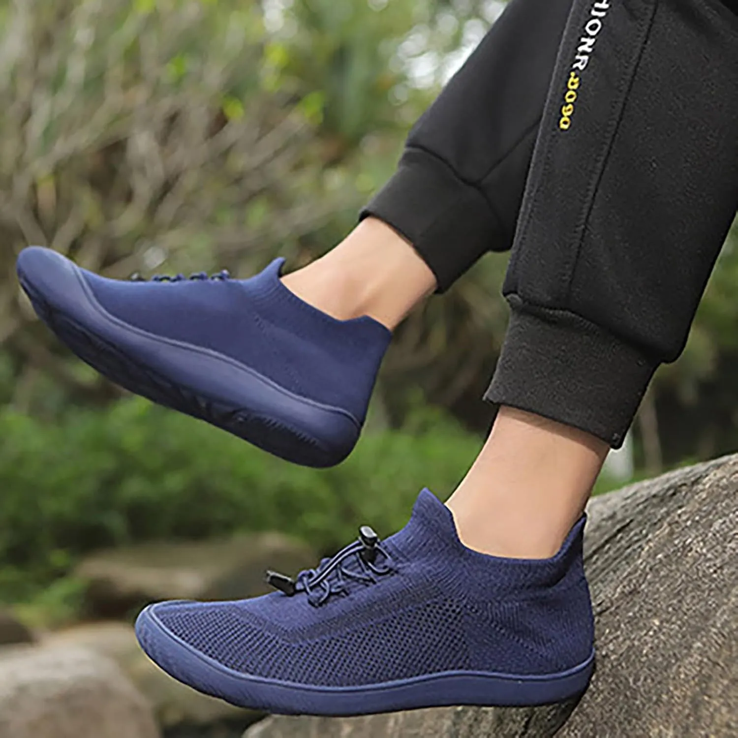 Men's Casual Dress Oxfords Shoes Breathable Knit Womens Tennis Shoes Comfort Women's Casual Shoes Wedge Sneakers Platform Tennis Shoe Casual Loafers