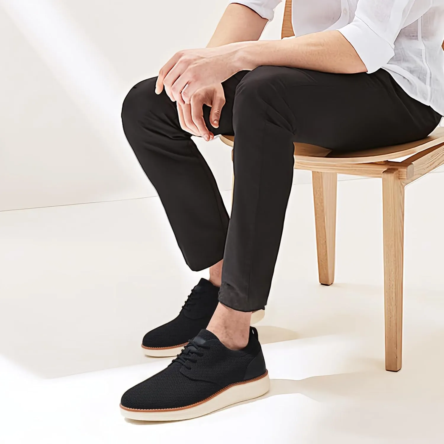 Men's Casual Shoes Knitted Breeze Mesh Oxfords Sneakers