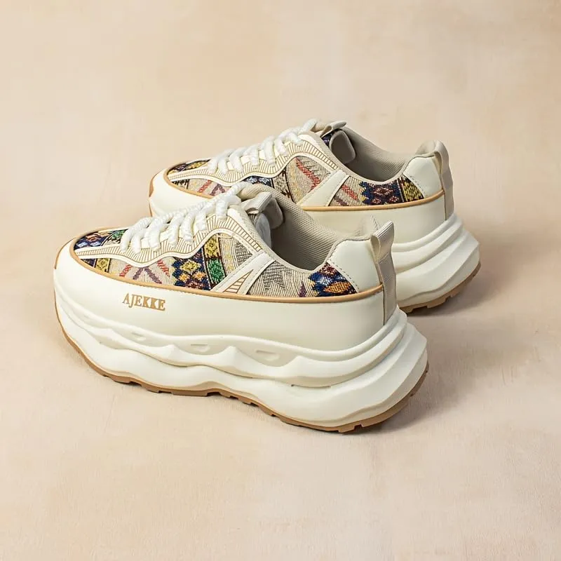 Men's Casual Sneakers - Comfortable, Lightweight, Breathable with Shock Absorption, Lace-Up Sports Shoes in Brown,