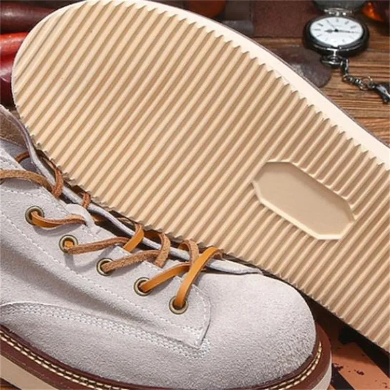 Men's Casual Workwear Windboard Shoes Casual Thick-Soled Lace-up Suede Breathable Comfortable Non-Slip Suitable for Daily Work Versatile Loose