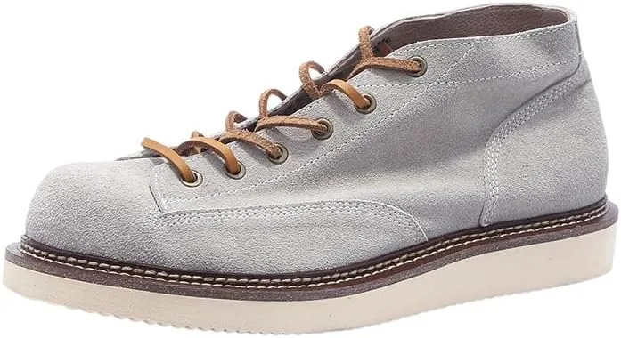 Men's Casual Workwear Windboard Shoes Casual Thick-Soled Lace-up Suede Breathable Comfortable Non-Slip Suitable for Daily Work Versatile Loose