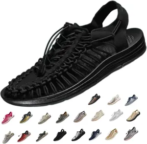 Men's Closed Toe Rope Sandals - Lightweight & Breathable for Beach, Hiking & Casual Wear