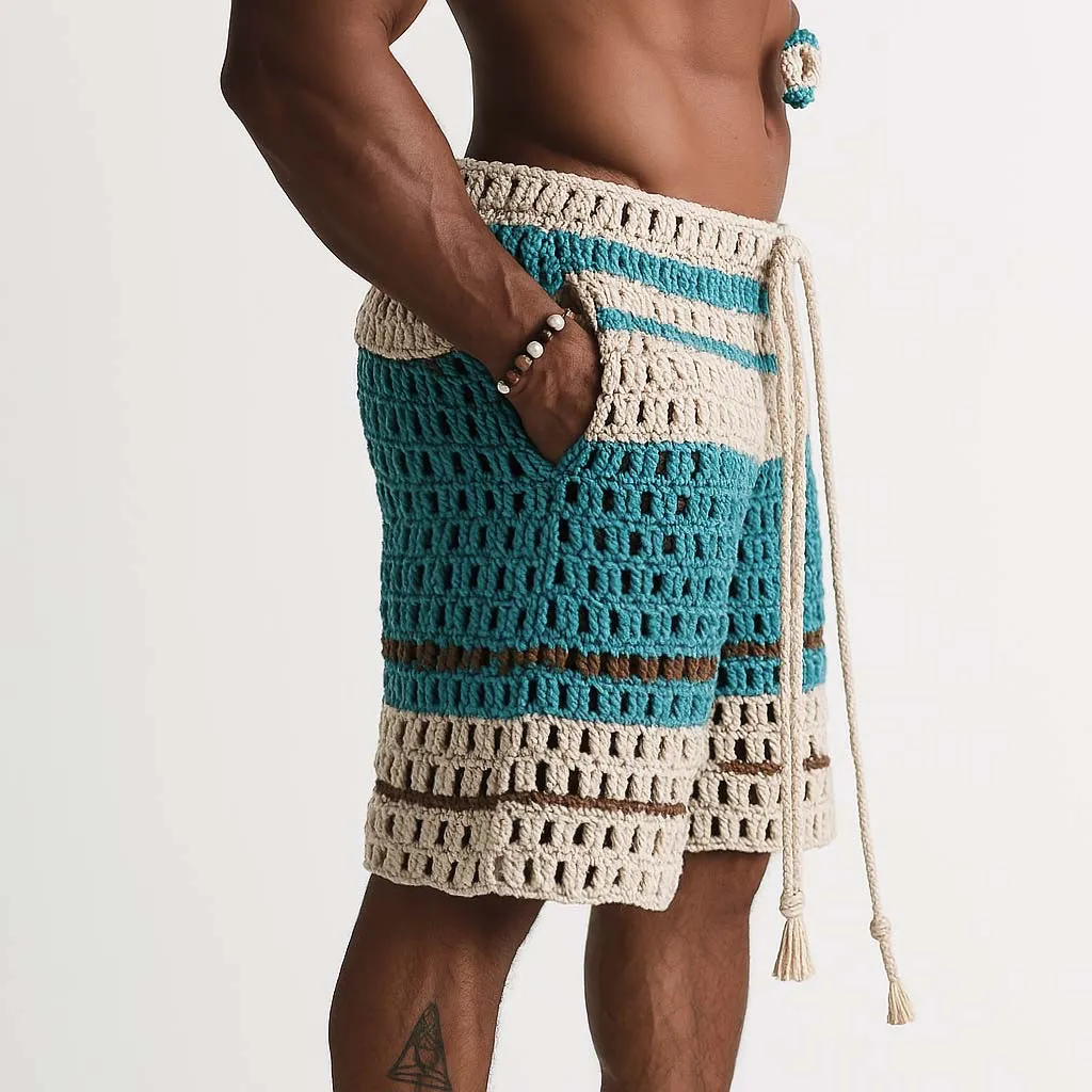 Men's Holiday Braided Beach Shorts MTA1061D7P