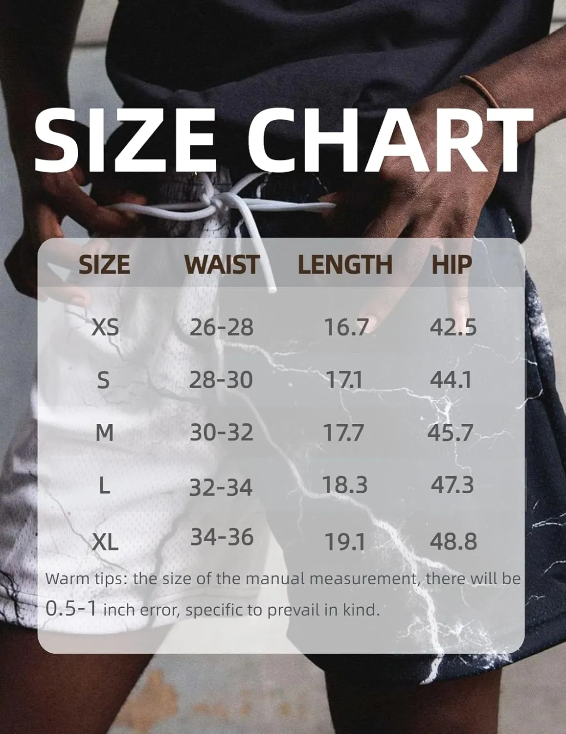 Men's Lightweight Graphic Print Mesh Basketball Shorts 4 Inch Gym Shorts for Hoops, Training & Streetwear with Drawstring