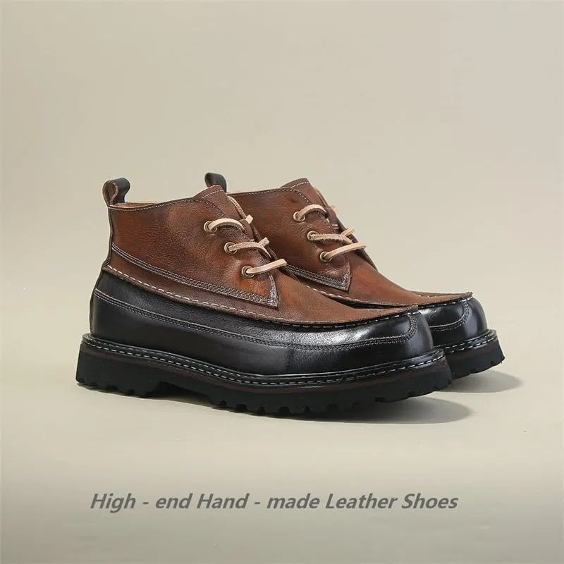 Men's Loafers Leather Inner Comfortable Breathable Casual Non-Slip Soft Sole Lightweight Suitable for Daily Work