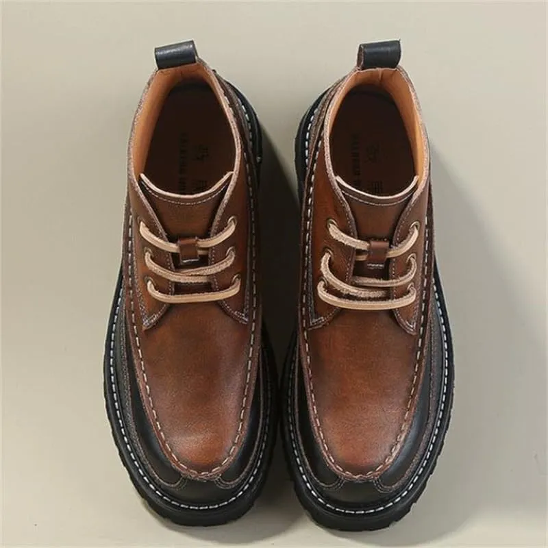 Men's Loafers Leather Inner Comfortable Breathable Casual Non-Slip Soft Sole Lightweight Suitable for Daily Work