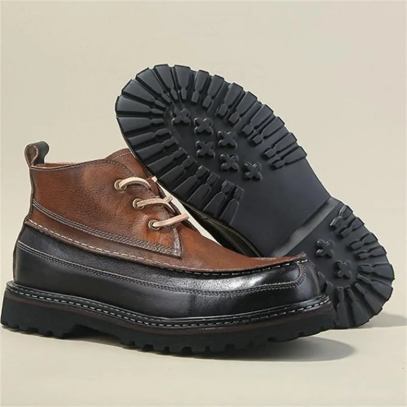 Men's Loafers Leather Inner Comfortable Breathable Casual Non-Slip Soft Sole Lightweight Suitable for Daily Work