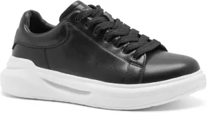 Men's Orthopedic Leather Dress Fashion Sneakers: Comfortable Arch Support Leather Oxfords for Plantar Fasciitis, Orthotic Flat Feet Casual Walking Shoes for Foot and Heel Pain Relief