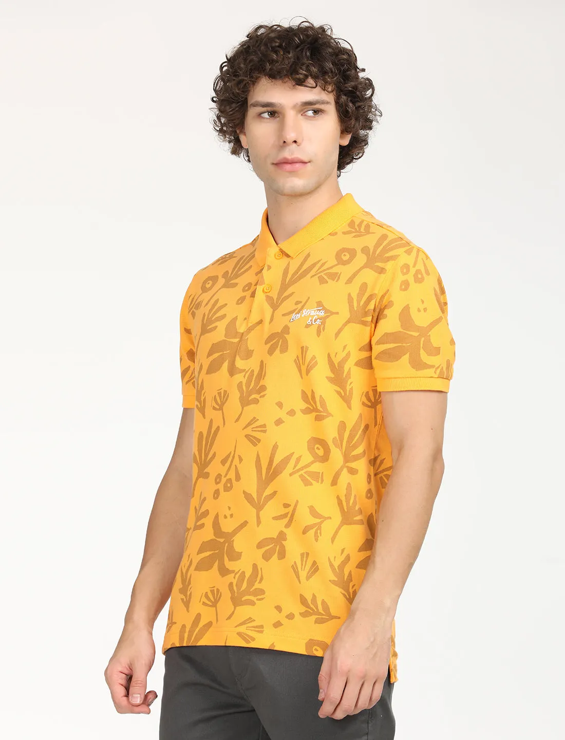 Men's Printed Polo T-Shirt